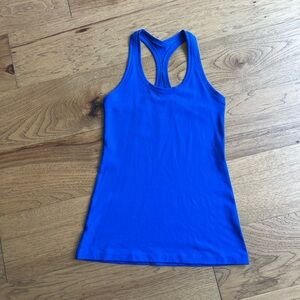 Lululemon Cool Racerback 2 Tank Royal Blue Size 6 EUC